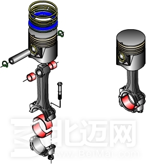 發(fā)動(dòng)機(jī)活塞連桿組的裝配